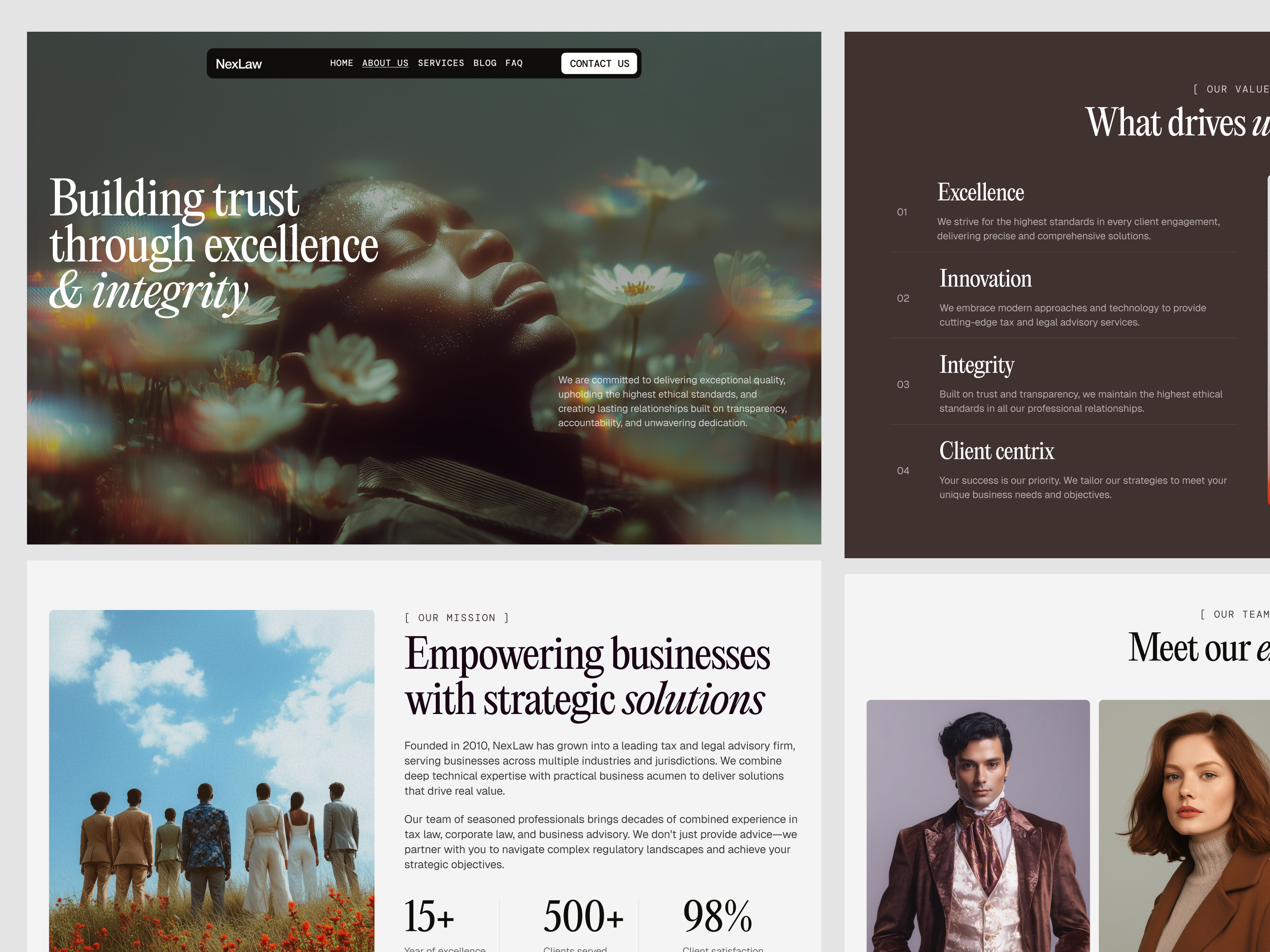 Tax & Legal Advisory Firm — About Us Page