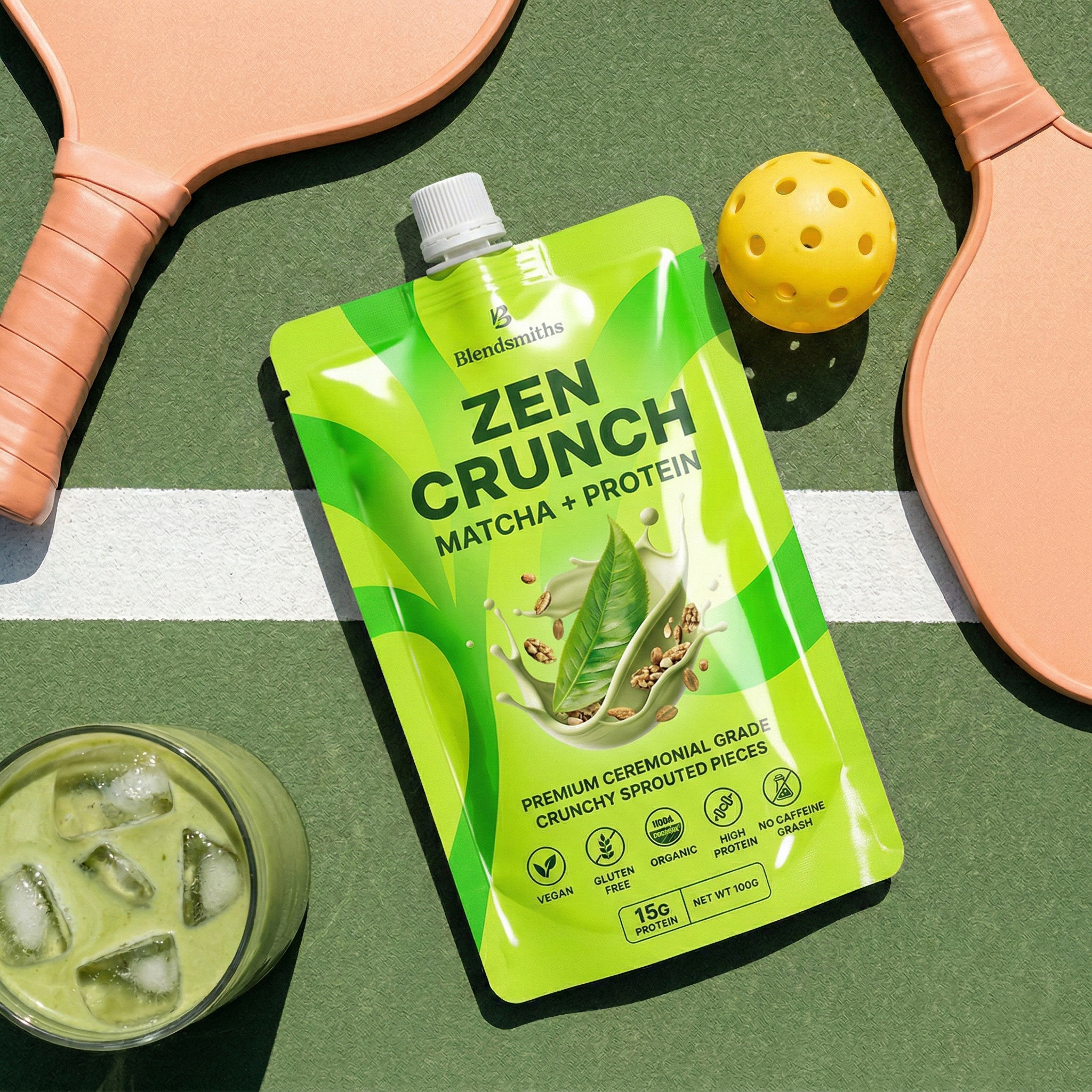 Matcha Pouch Packaging Design