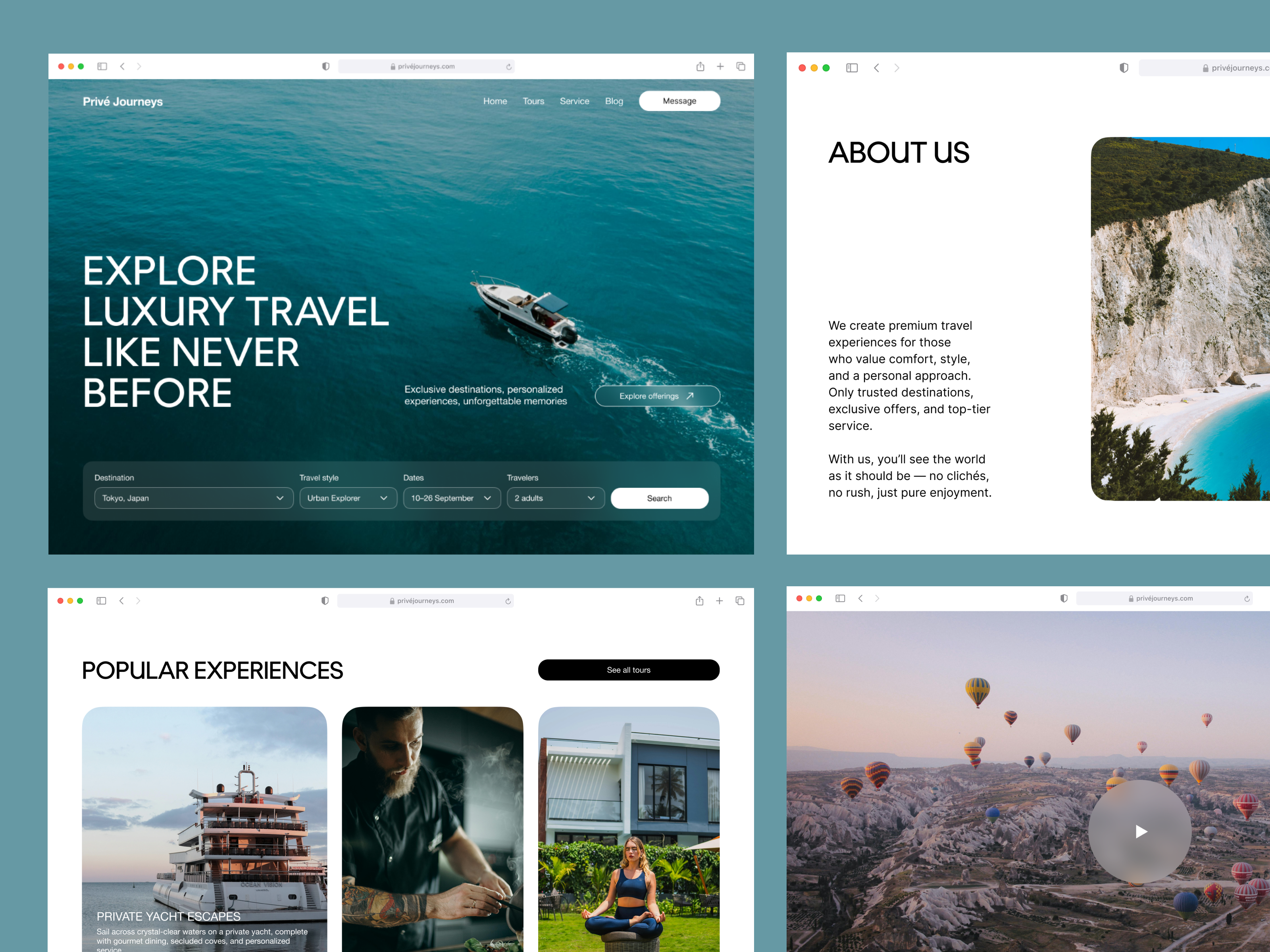 Luxury Travel Agency Landing Page
