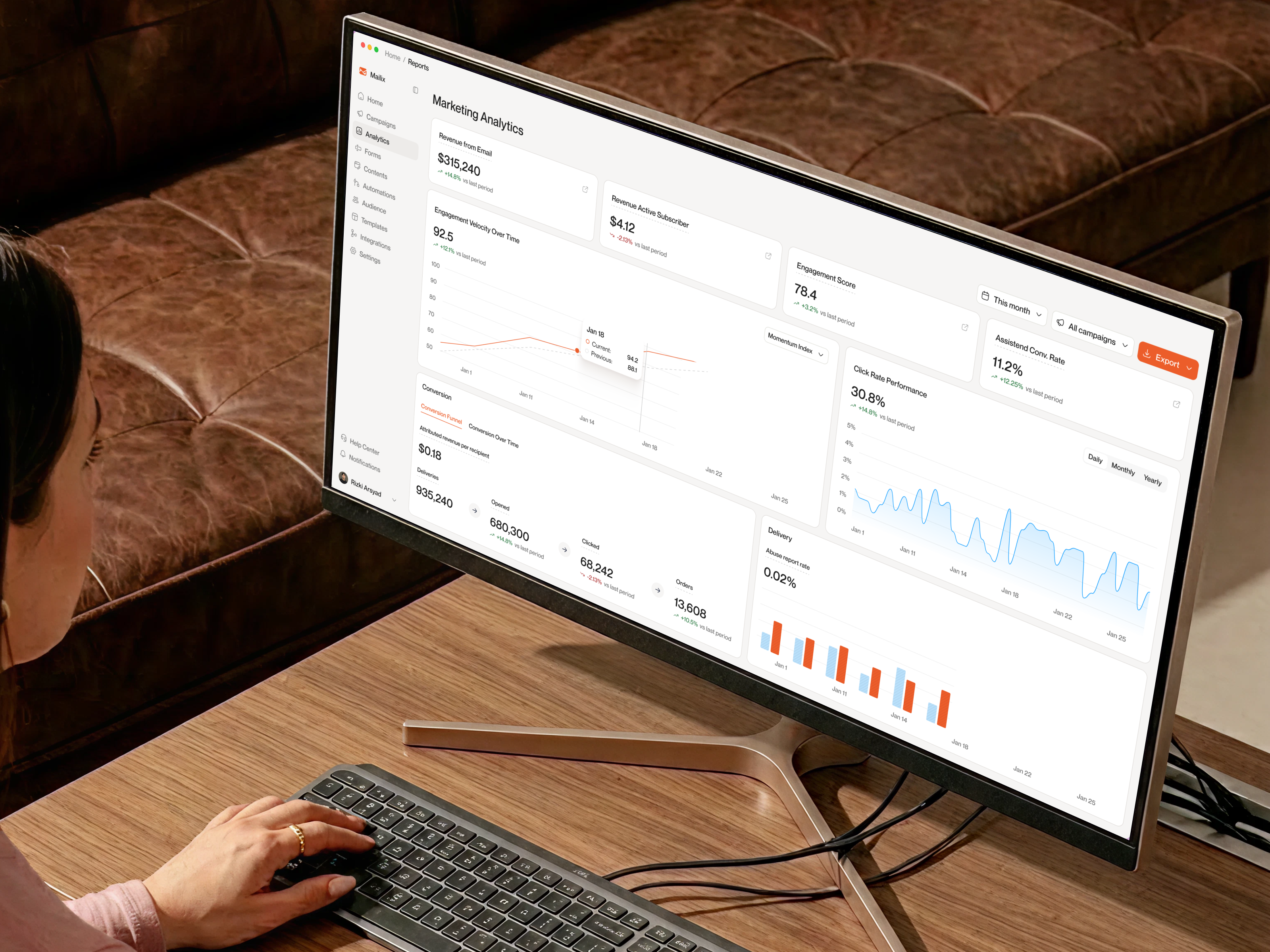 Mailix — Email Marketing Analytics Dashboard