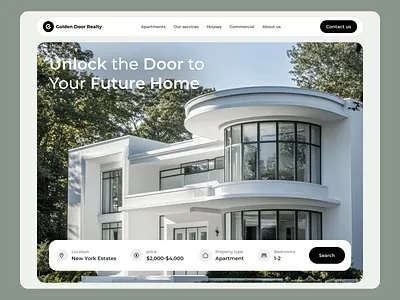 Real Estate Landing Page business creative landing pages house landing landing page modern website properties property real estate real estate website ui ui ux user interface ux web web design web design inspiration website
