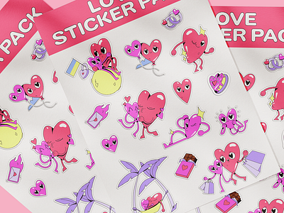 Happy Valentine's Day stickers pack cake character design chocolate illustration couple illustration cute cute character cute illustrations engagement february 14th hearts love love stickers lovers marriage rings romance sticker sticker pack to the moon ukrainian flag