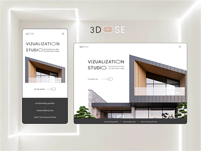 3D visualization studio web adaptive architecture cg artist club design graphic design logo mobile site ui ux web