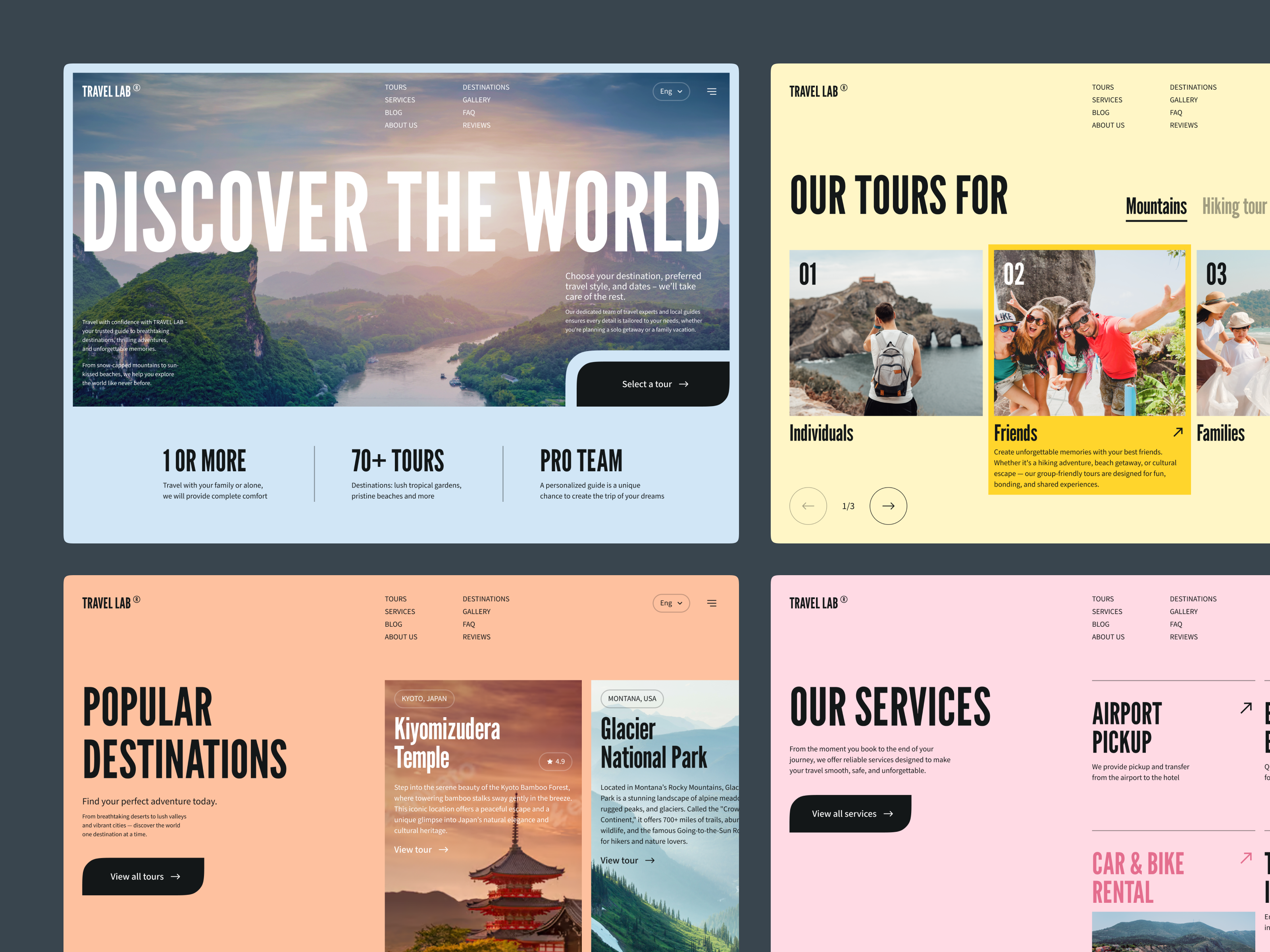 Travel & Tour Booking Website Landing Page