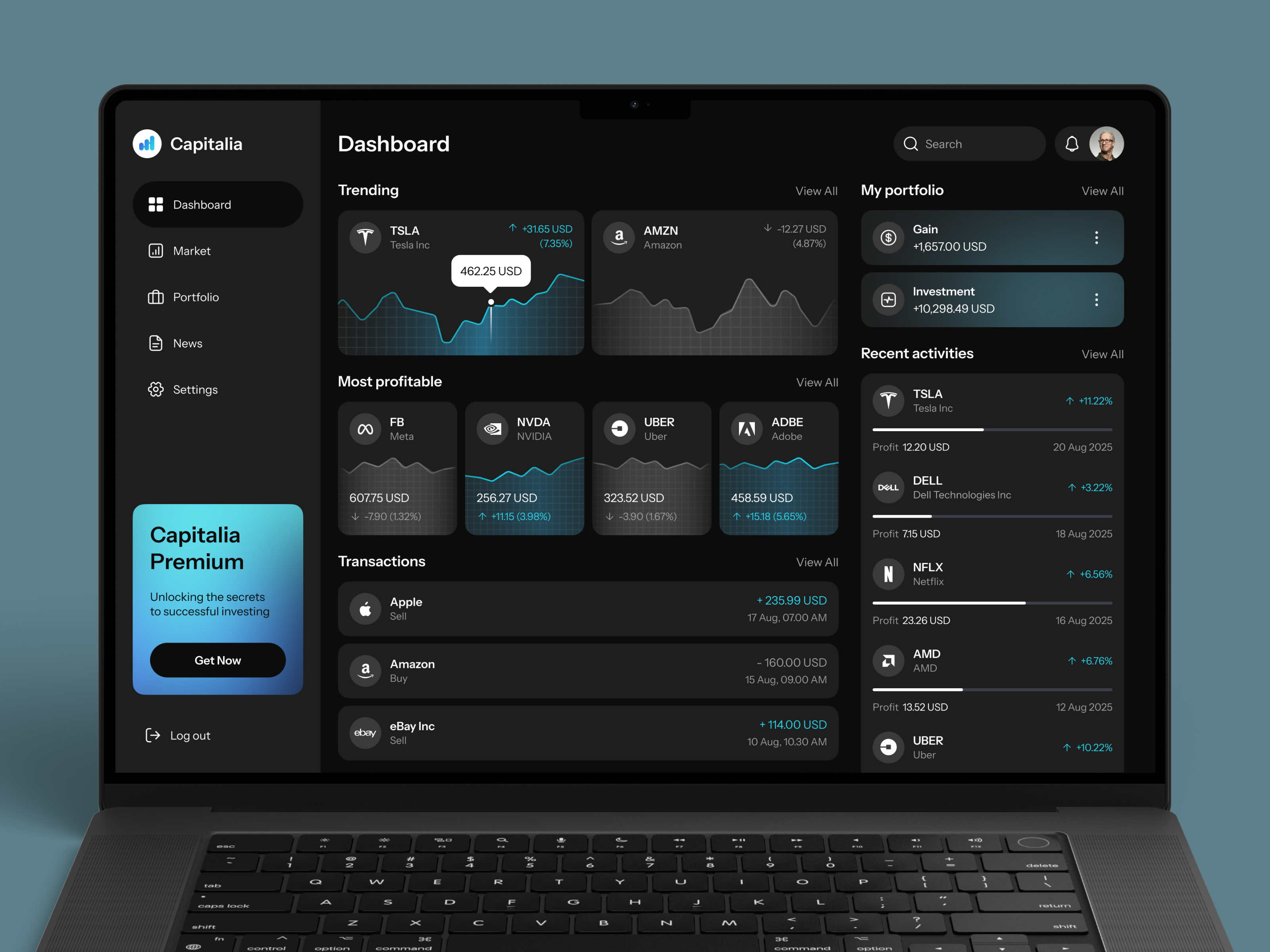 Fintech Investment Portfolio Dashboard