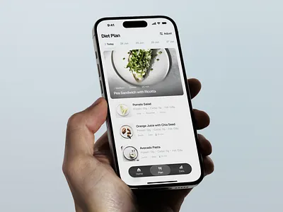 Treat - Diet Plan app bachanek dashboard diet flutter food graphic design health kamil microdose mobile studio treat ui ux
