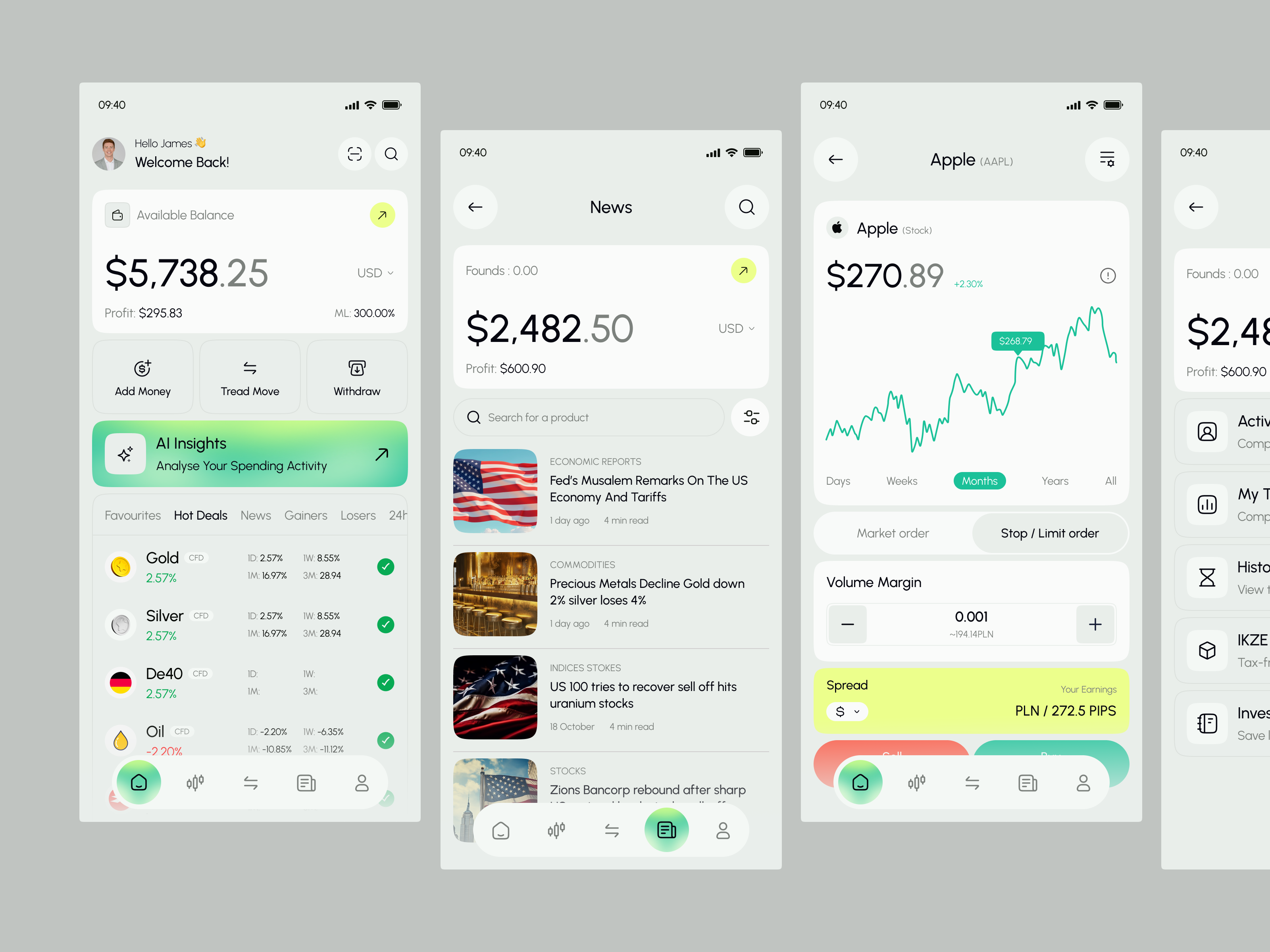 Fintech Trading Mobile App