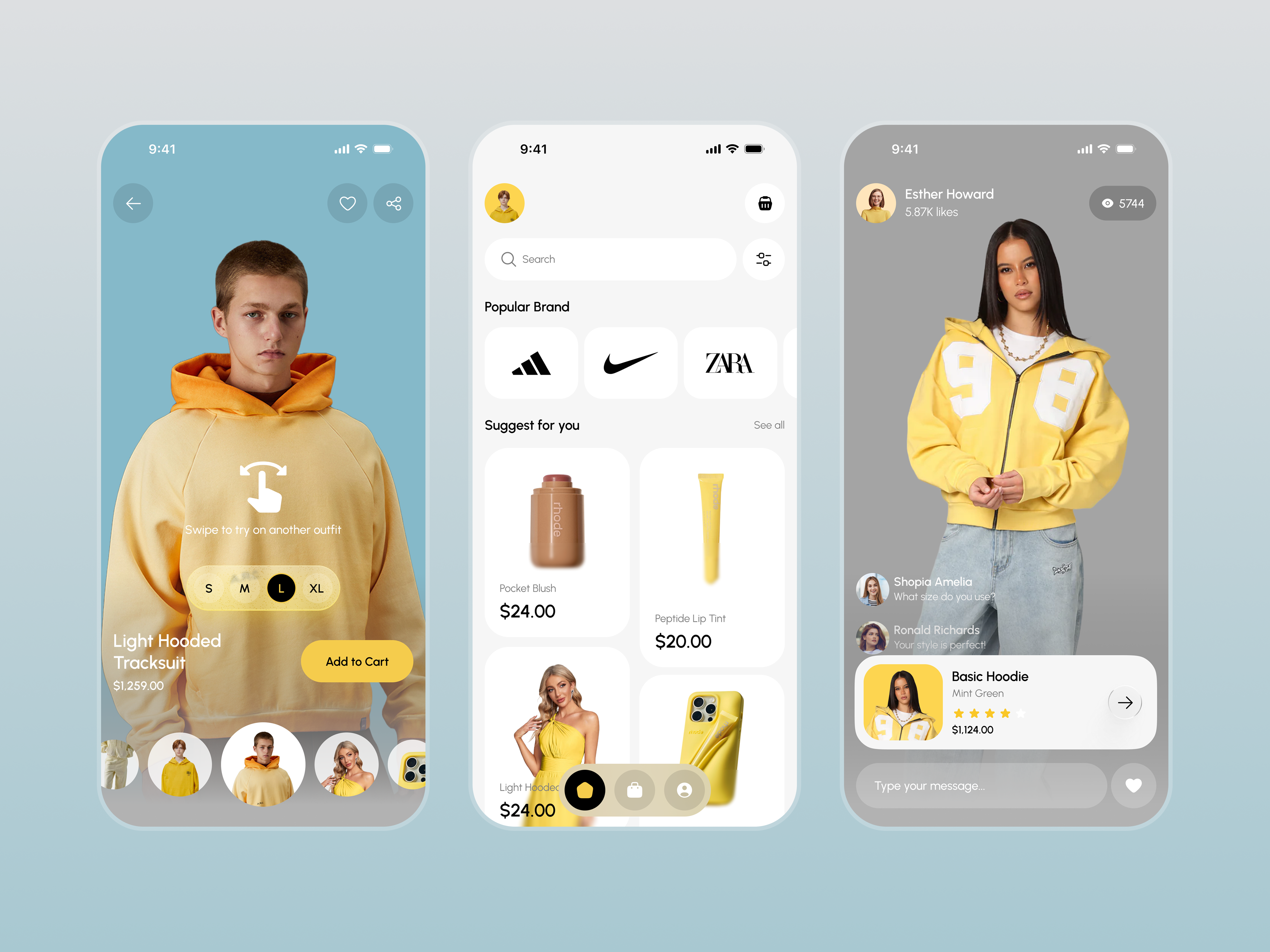Example of Fashion eCommerce Mobile App Design