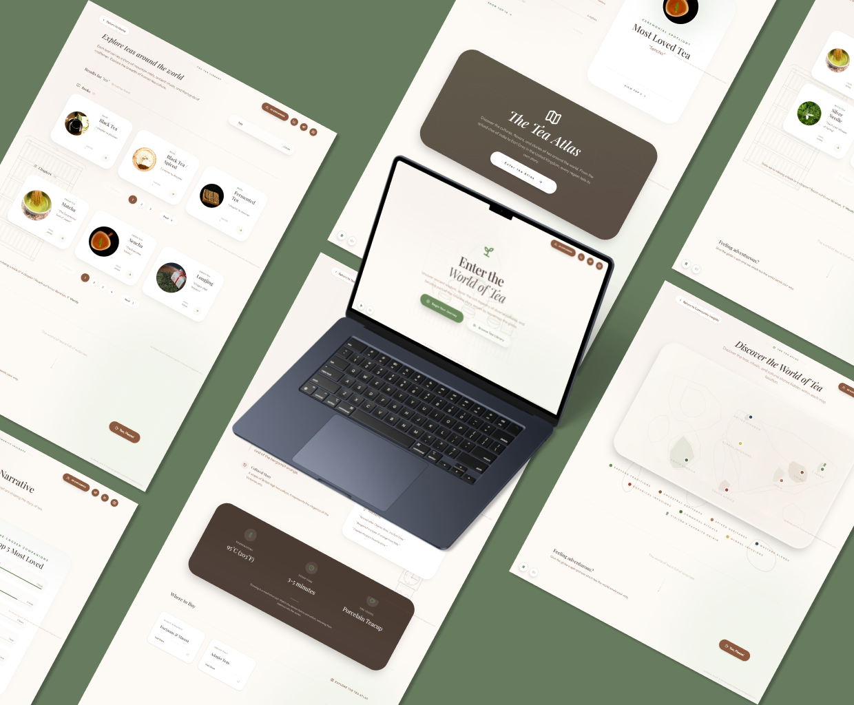The World of Tea™ experience design green tea tea the world of tea ui design ux design web app web application web design website design