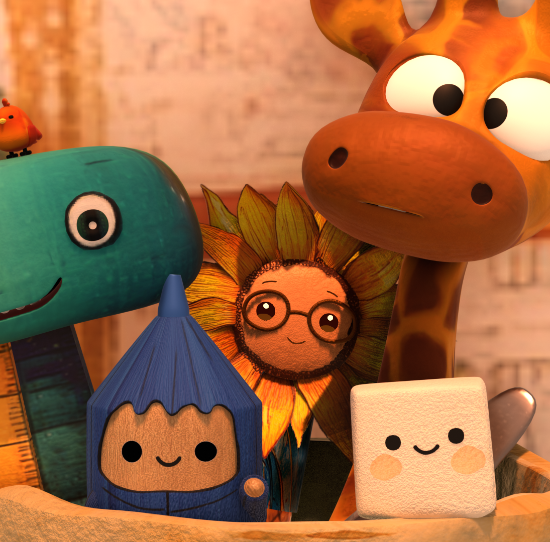 Friends in the Pencil Case