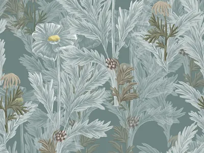 Vintage Grey Flowers. Seamless pattern fabric fashion floral pattern flower illustration pattern seamless pattern textile