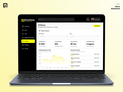 RaceKeep — Performance Analytics Interface | Ui/Ux