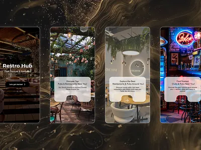 Restro-Hub mobile design onboarding screens ui ux
