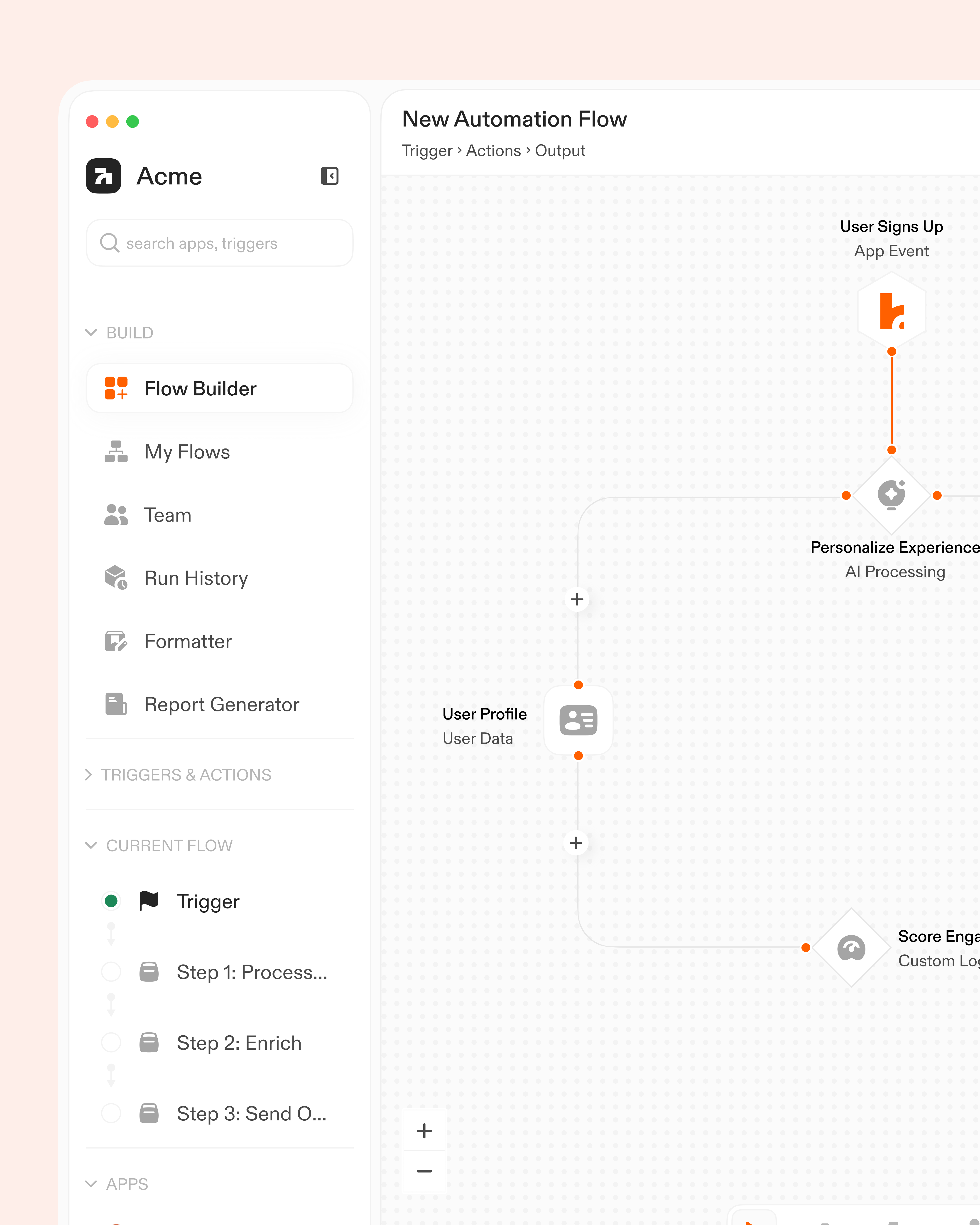 Automation Dashboard ai automation dashboard clean clean dashboard clean ui dashboard design minimal startup tech ui ui dashboard ui design