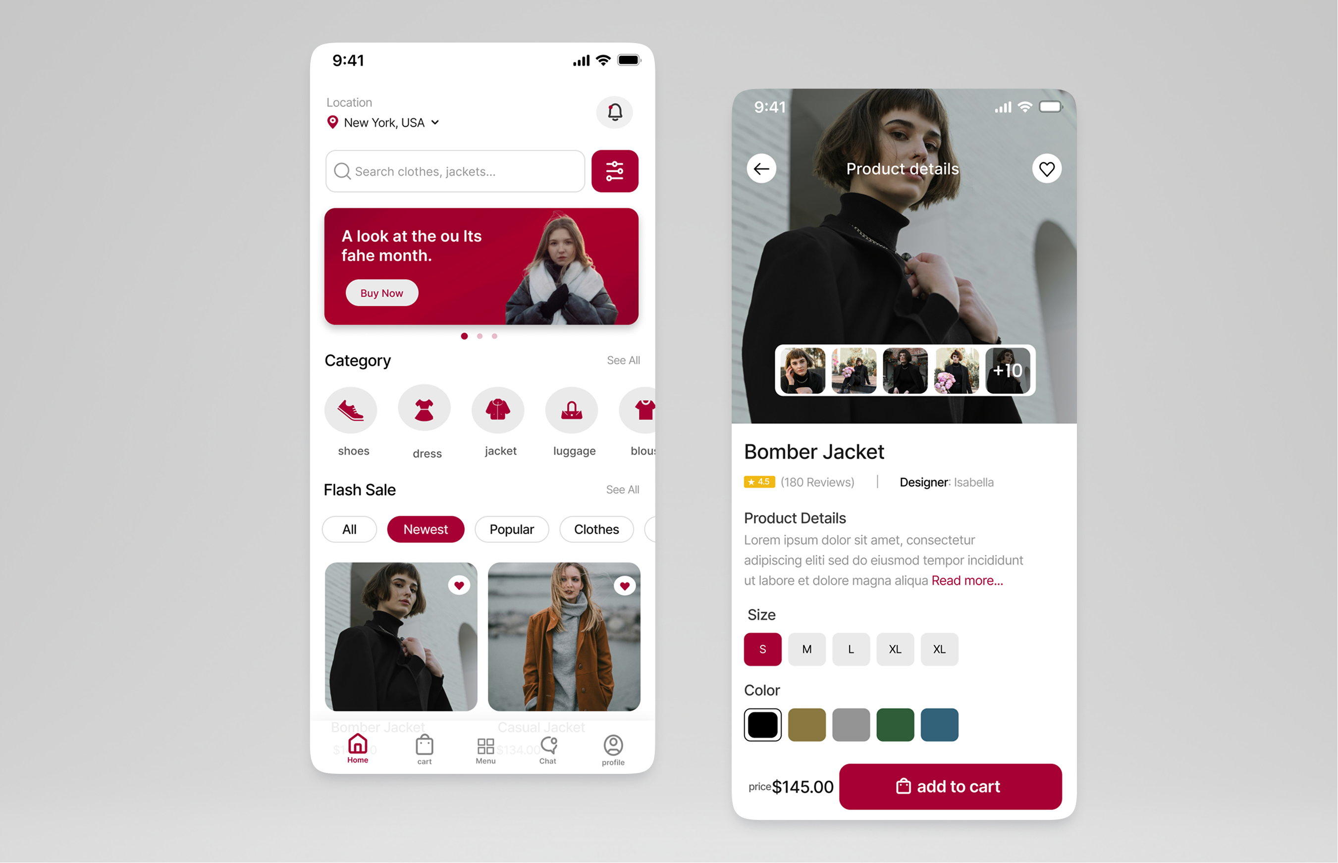 Luxe Fashion - Mobile App 3d clothing store graphic design logo ui ux