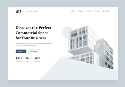 Real estate company | Hero design ui ux