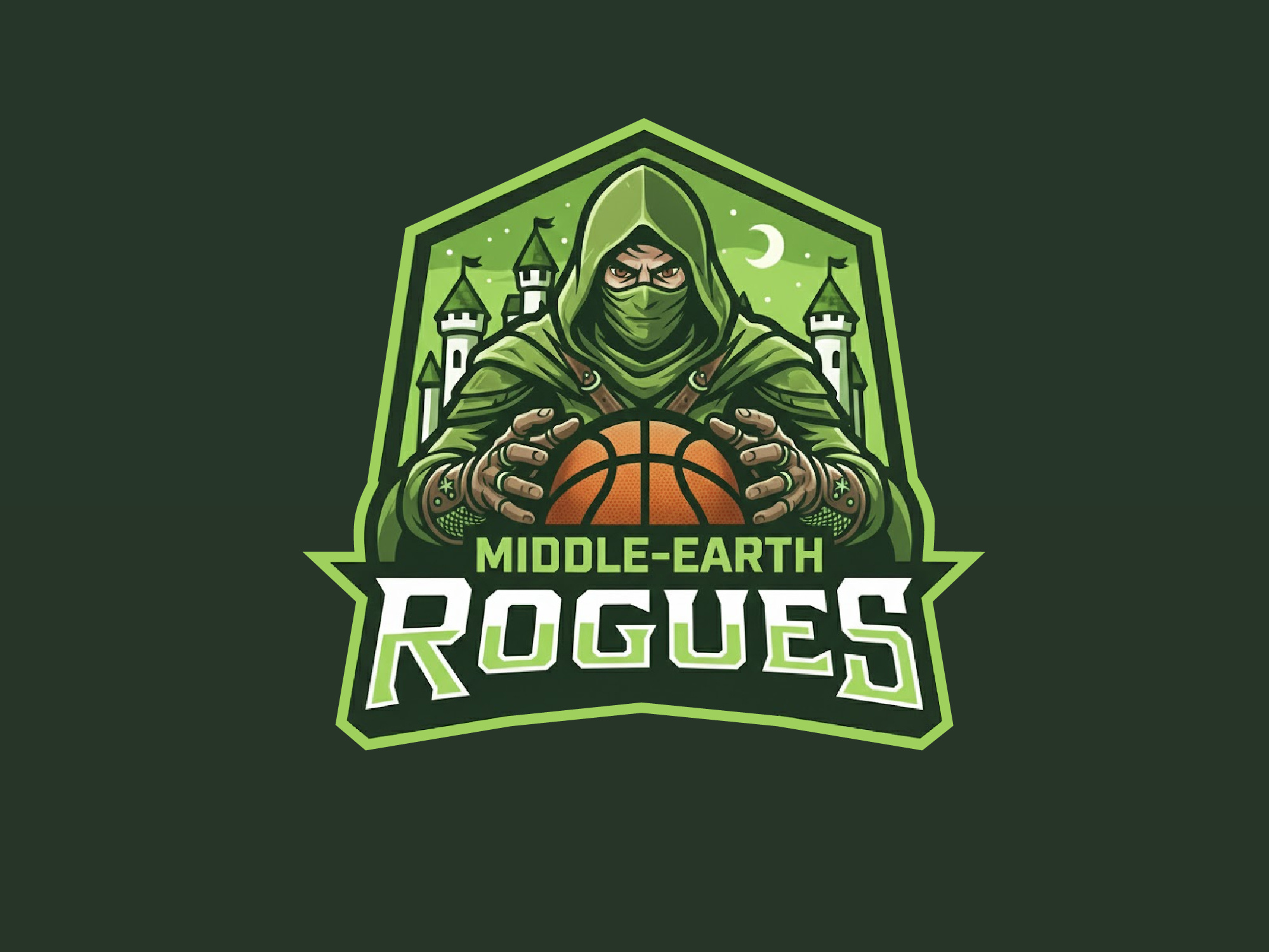 Rogues Team Basketball Logo