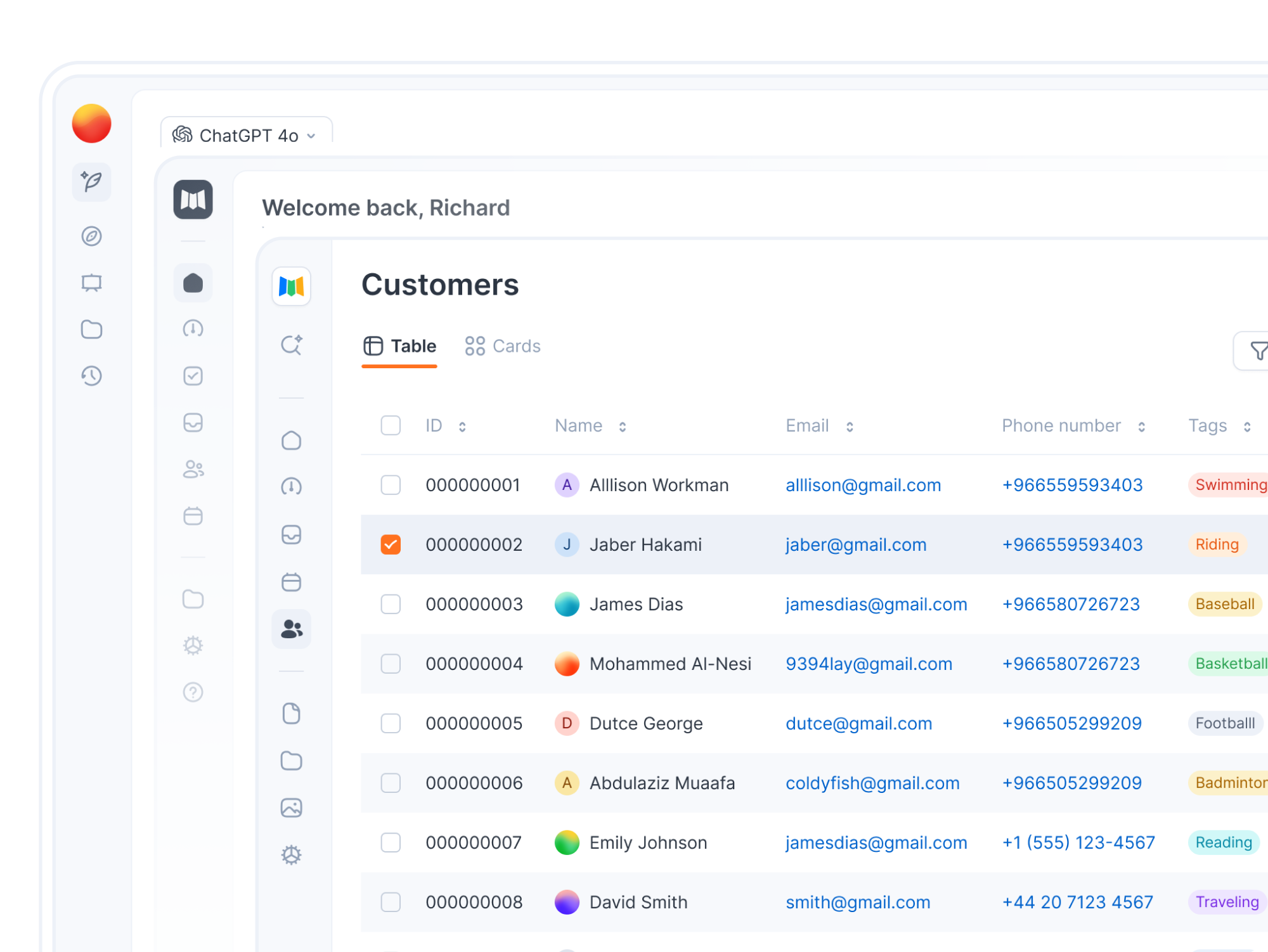 Dashboard UI