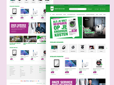 Redesign EP webshop design ecommerce homepage ux ux design webdesign webshop