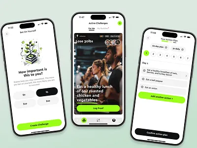 Goal Tracking App — AI-Powered Setup Flow app app design clean dashboard interaction interface product design ui ux web design