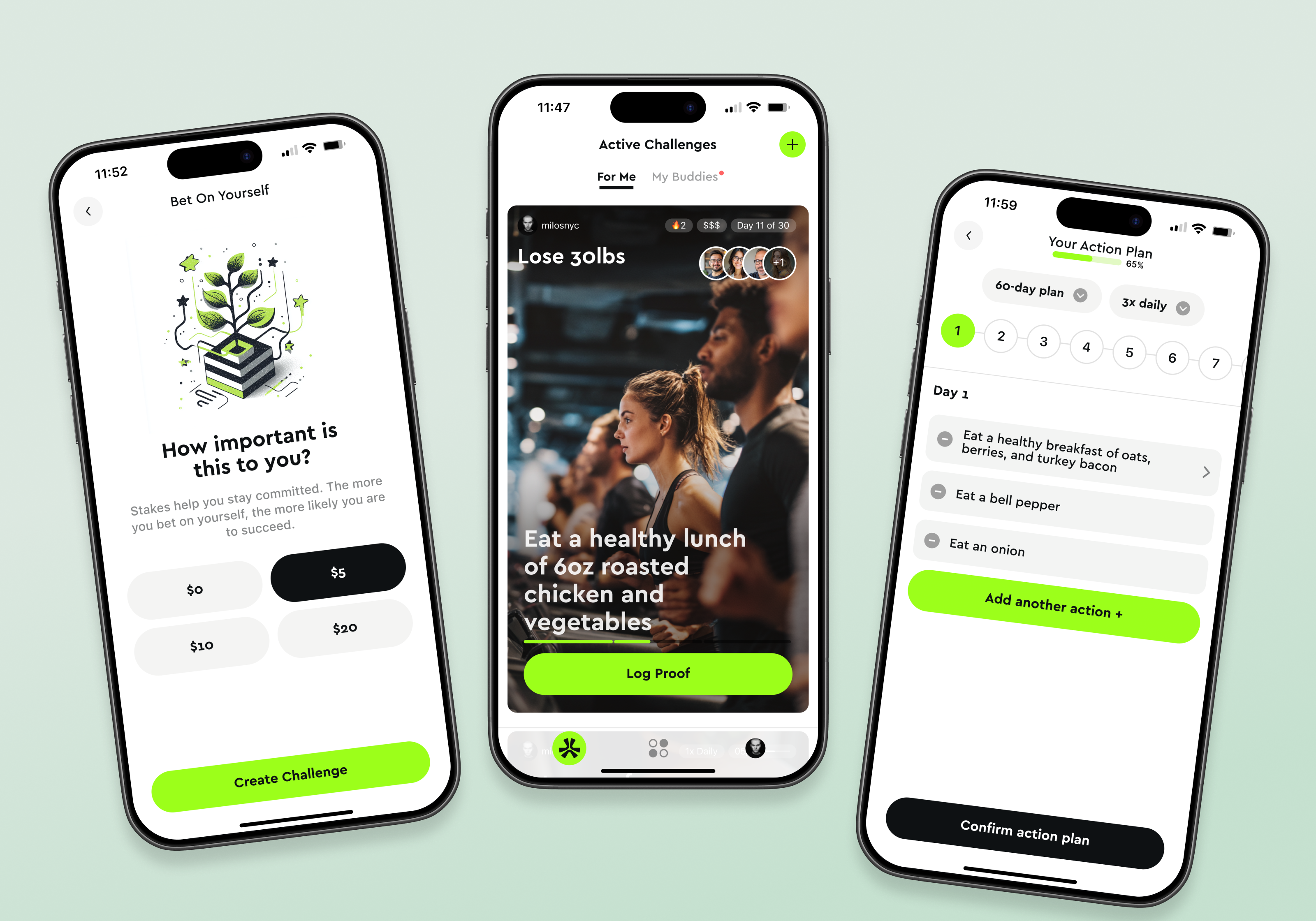 Example of Goal Tracking App — AI-Powered Setup Flow