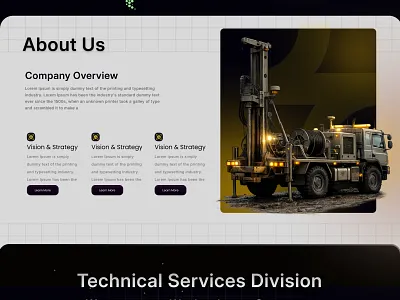 Petroleum Exploration Corporate Website — UX/UI Design dark figma graphic design photoshop ui uxuı web website