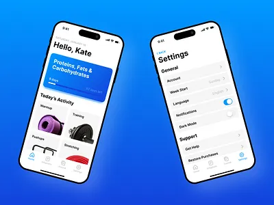 Fitness Tracker App UI — Smart Workout Experience appdesign darkmodeui digitalproduct figmadesign fitnessapp fitnessui healthapp interfacdesign iosappdesign minimalui mobileappui modernui nutritionapp productdesign startupapp uidesign uxdesign wellnessapp workoutapp workouttracker