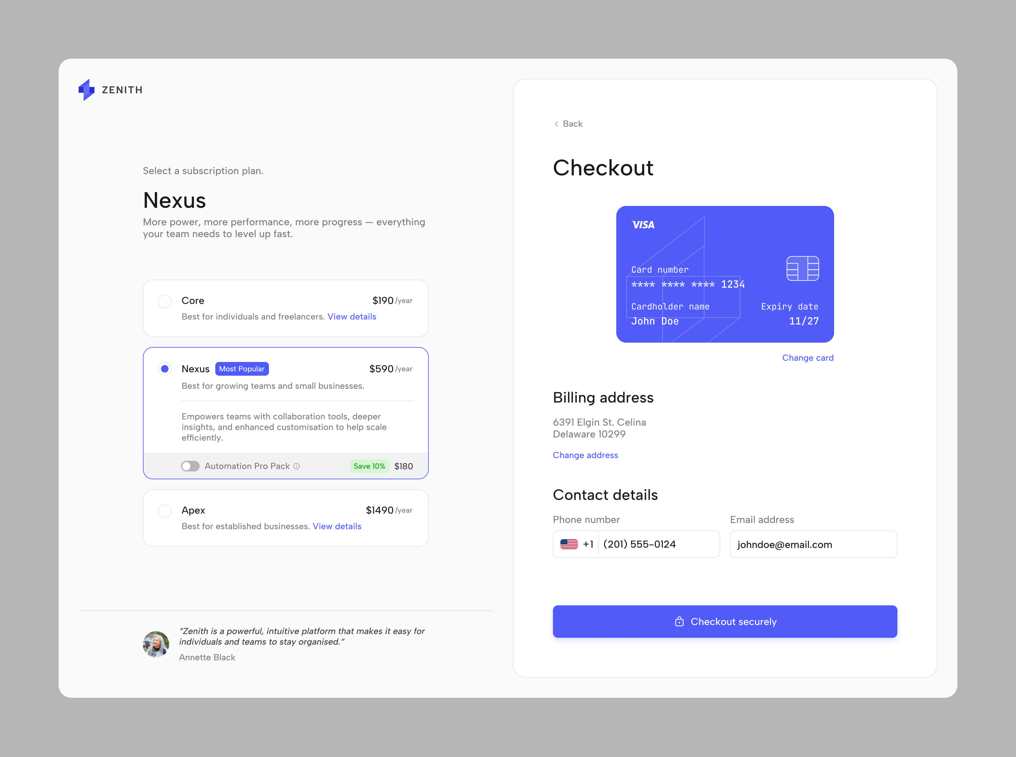 Daily UI #2: Checkout UI graphic design ui