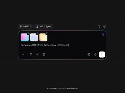 Dark Mode AI Prompt Input advanced chat ai chat ai chat input ai interface ai interface design ai prompt ai prompt input design ai tool ai ui chat ui conversational ai dark mode dark mode ai ui dark theme input component input design prompt prompt input design saas saas ai