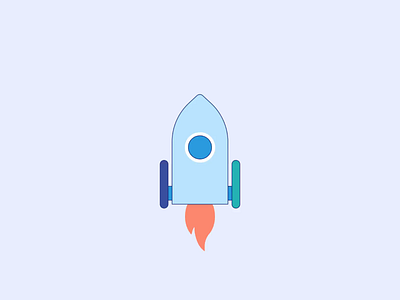A rocket animation for boosting your phone animation boost clean graphic design motion graphics rocket ui