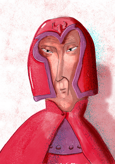 Xmen - Magneto comic books comics digital art digital illustration digital painting illustration ipad pro magneto procrete stylised whimsical xmen