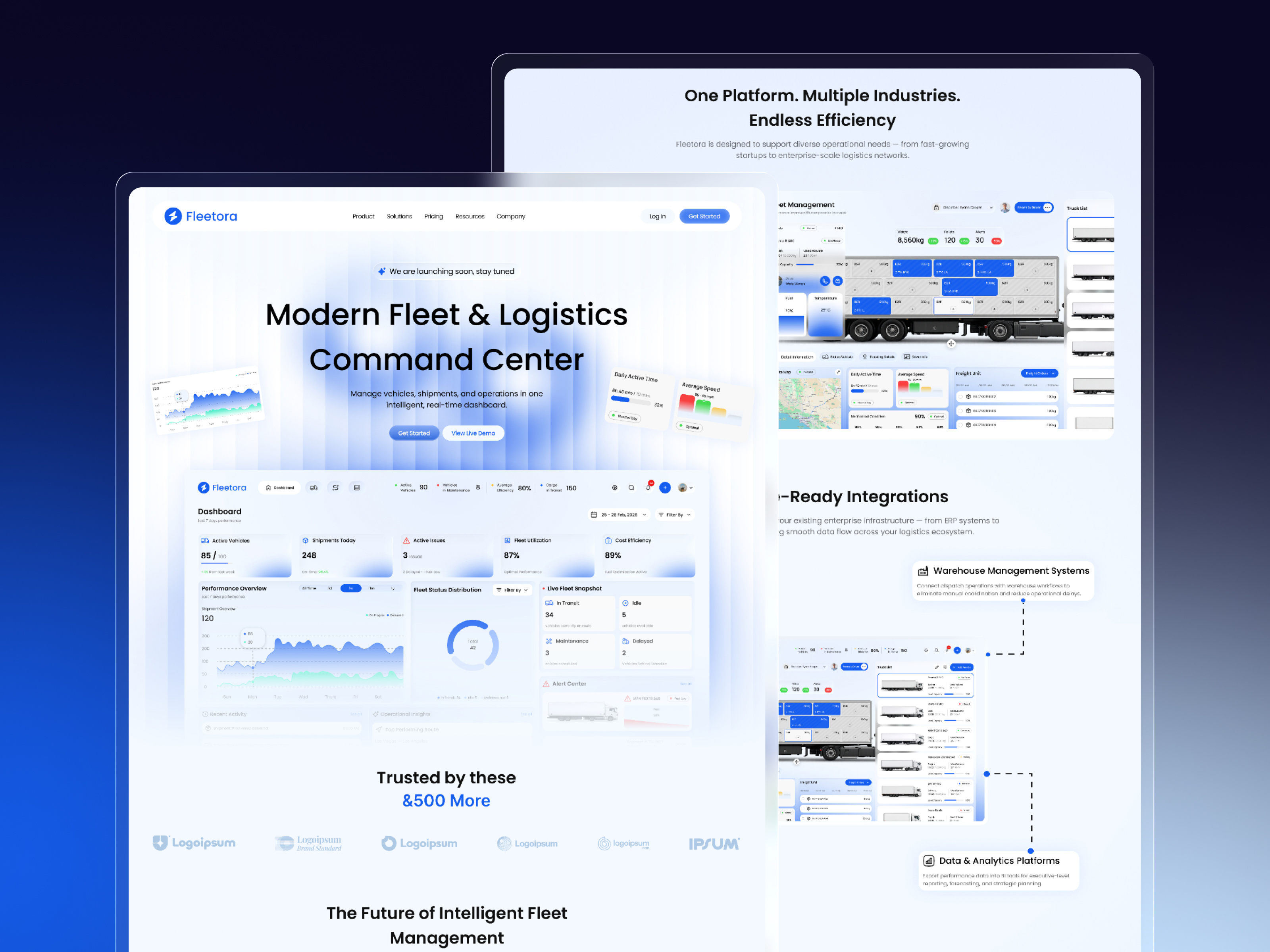 Example of Modern Landing Page/Website Design