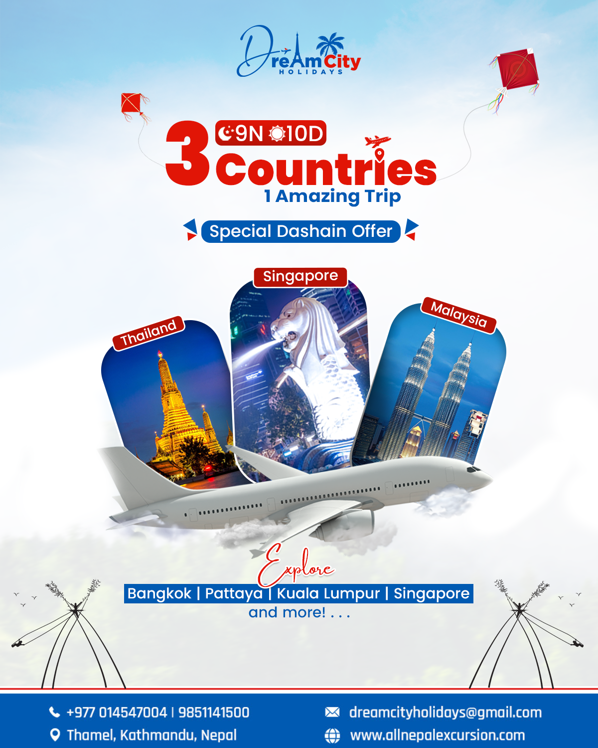 Promotional Graphic Designs For Dream City Holidays graphic design