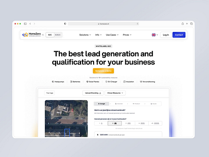 HomeZero. Desktop Website UI — B2B & B2B2C Energy SaaS Platform