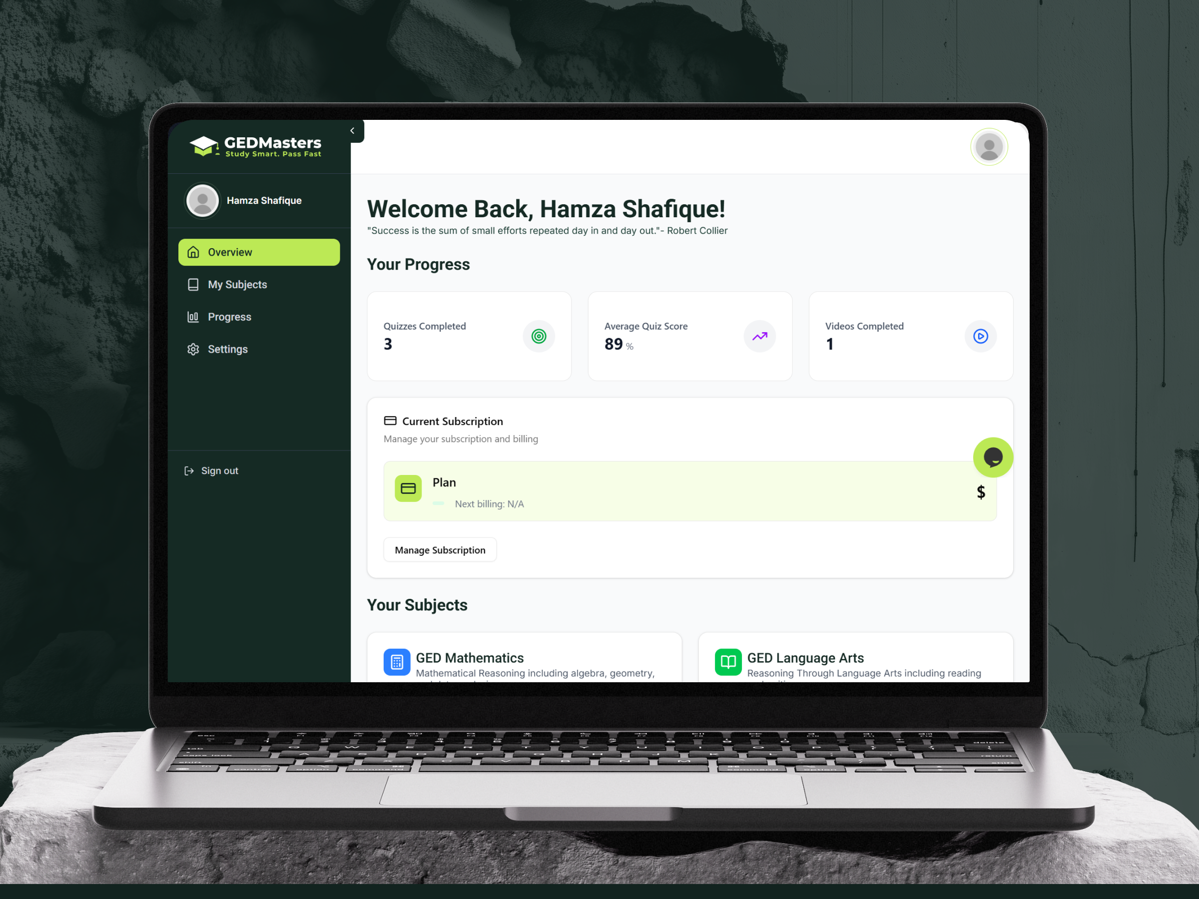 Example of Learning Management System — Web & Dashboard Design