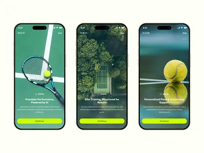 STRYK (AI-Powered Tennis Performance App) ai app ui