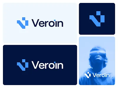 Veroin Brand Identity | Tech Vi Monogram Logo abstract logo brand identity branding dribbble geometryc logo letter mark logo logo logo design minimal logo modern logo startup logo tech logo technology logo v logo vi logo