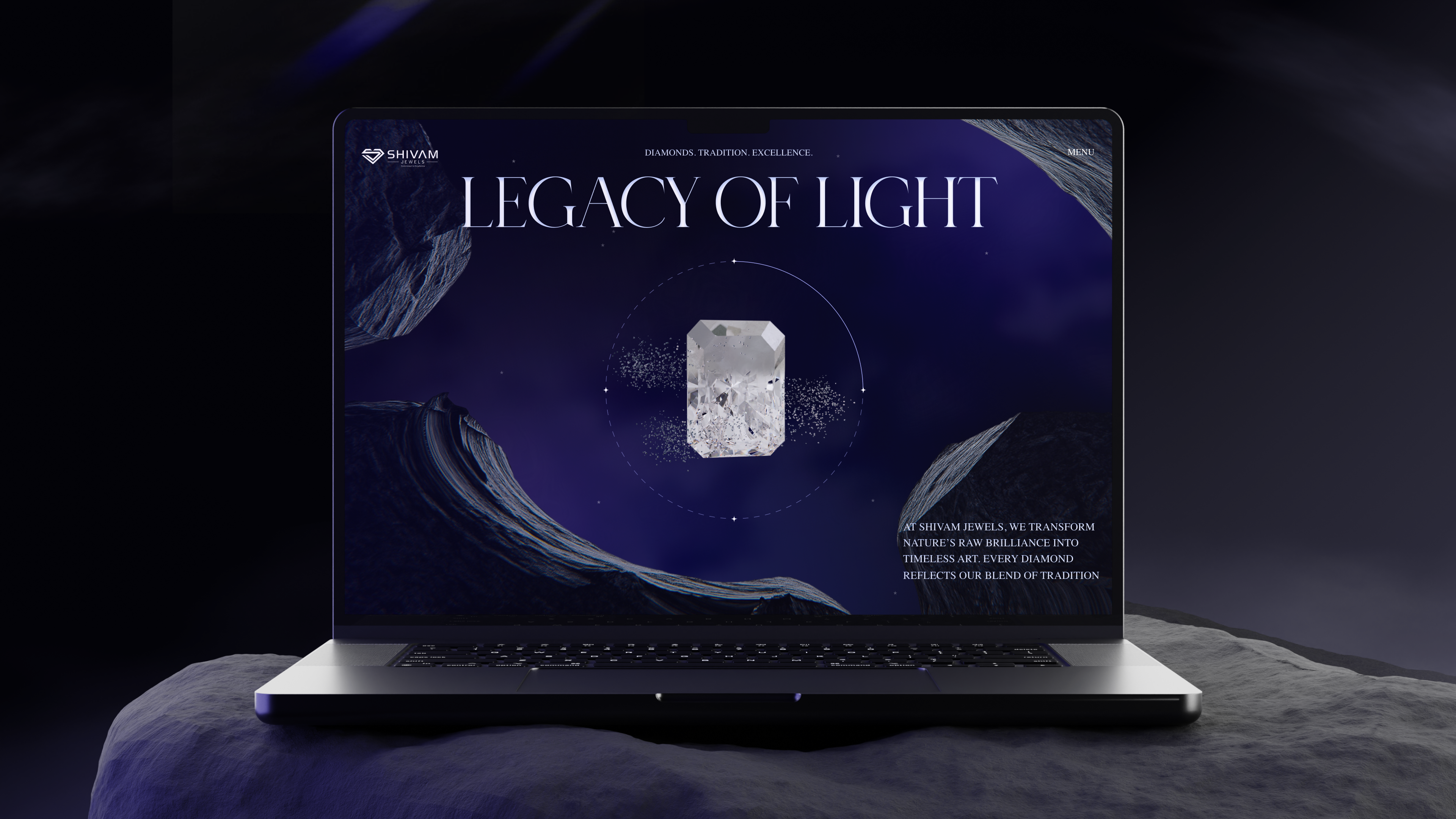 Shivam Jewels 3d app branding design graphic design landing mobile model motion graphics ui uiux ux website