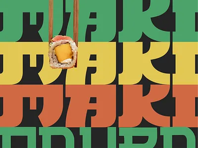 Maki Sushi Brand - Part 2 brand identity branding food logo sushi typography ui user interface