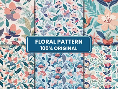 Floral Pattern Design floral floral pattern flowers graphic design illustration pattern pattern design vector