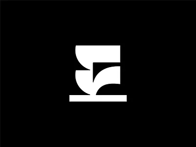 Sprout Logo Concept / Letter E - Logo Design, Monogram abstract logo bold logo geometric logo icon letter e logo letter f logo lettering logo logotype minimalist logo modern logo monogram sprout sprout logo typography