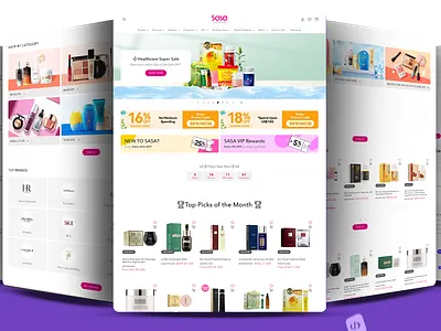 SASA e-shop Singapore graphic design