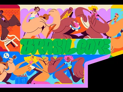 OFFF brazil character color design fun illustration offf26 sao paulo thunder rockets