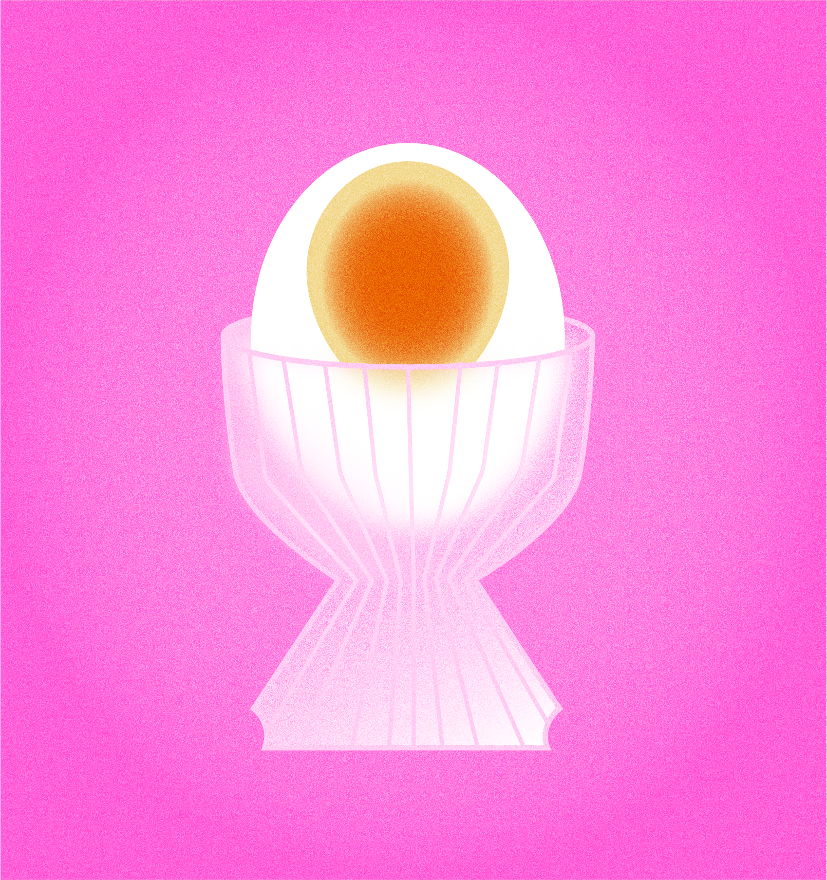 a jammy egg for you art design egg egg in cup illustration jammy egg texture