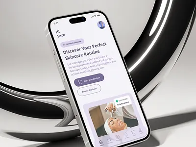 Nad’ra Smart Skincare Assistant ui