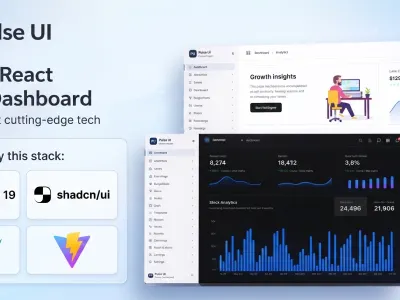 Pulse UI – Modern React Admin & Landing Page Template Live Demo admin admin dashboard admin template bootstrap admin dashboard design illustration responsive admin ui web app