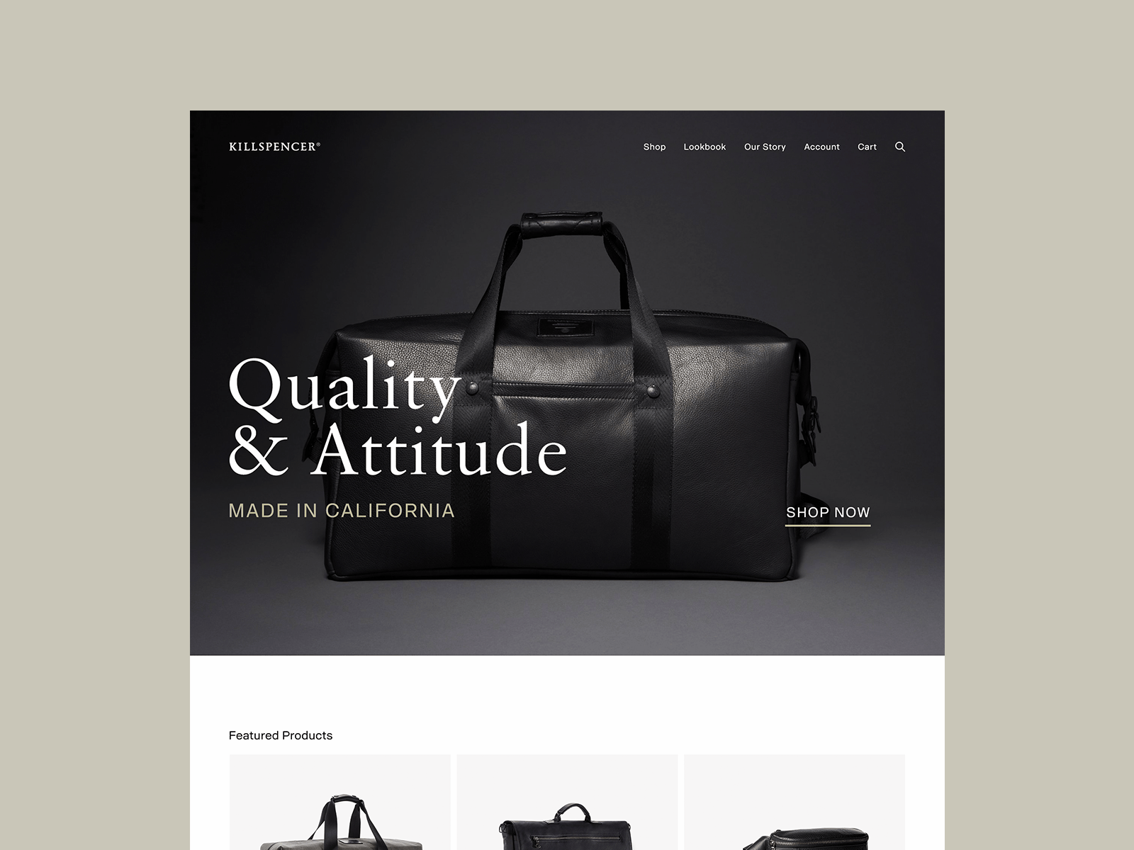 Killspencer • Site Design art direction creative agency creative direction creative strategy design agency ecommerce responsive web shopify ui design ux design website design