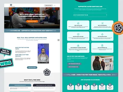 Healthcare Website Design - Resource Hub Interface health information healthcare web design nonprofit website public health resource hub ui design web interface website design