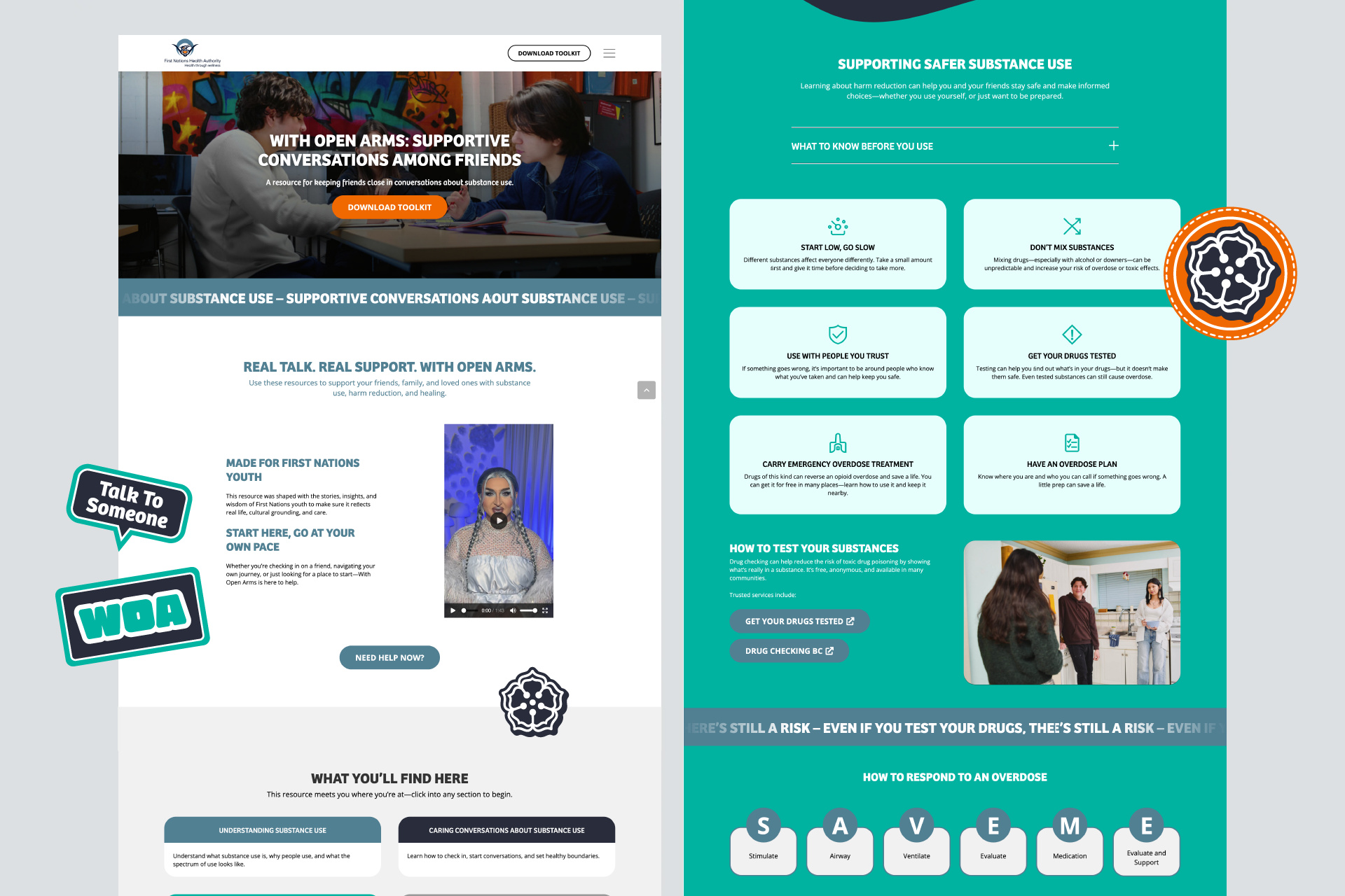 Healthcare Website Design - Resource Hub Interface