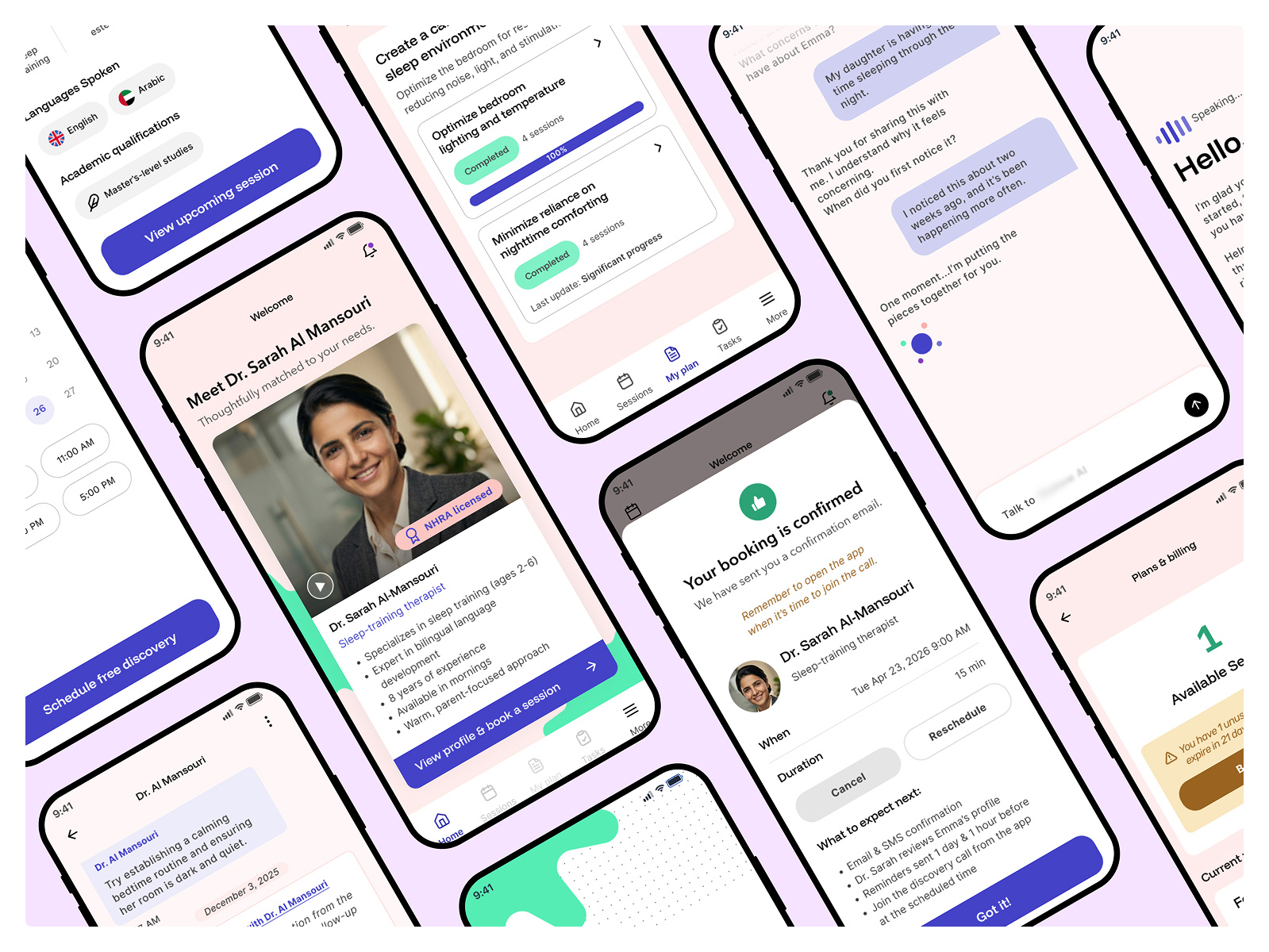 AI Children’s therapy and developmental support ai app artificialintelligence child support children therapy design interface ksa mobile mobile app product design productdesign saudia arabia uae ui ux uxui